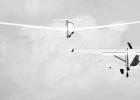 Airplane Glider soars overhead